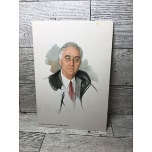 Vintage Franklin D Roosevelt Post Card Warm‎ Springs Ephemera History Souvenir
